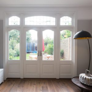 Timber French Doors with Fan Lights