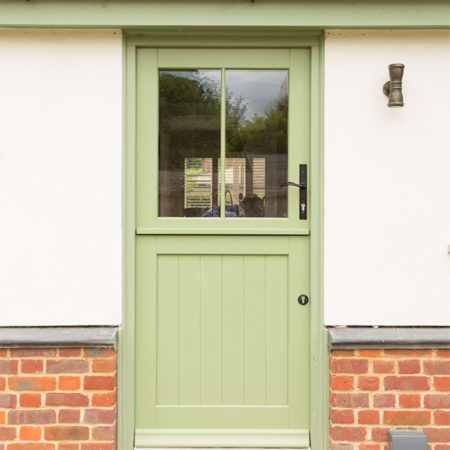 traditional timber stable door glazed