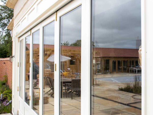 Timber bifold doors