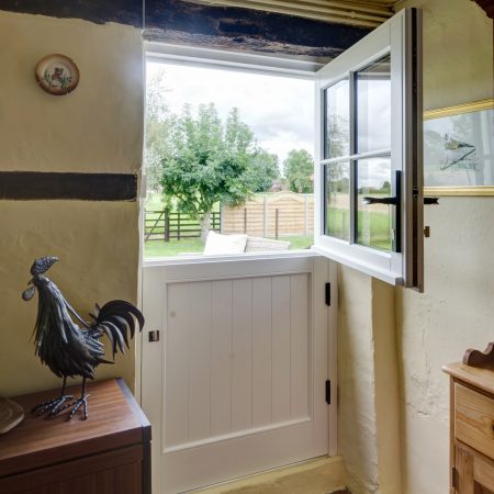 Internal view of stable door in home