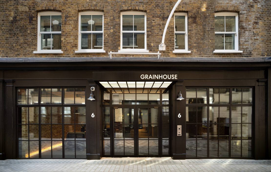 External image of Grain House in London showcasing George Barnsdale sliding sash windows.