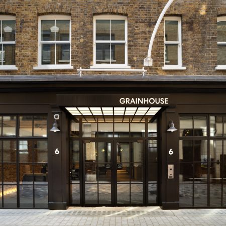 External image of Grain House in London showcasing George Barnsdale sliding sash windows.