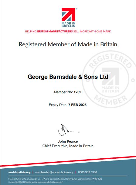 Made in Britain Certificate 